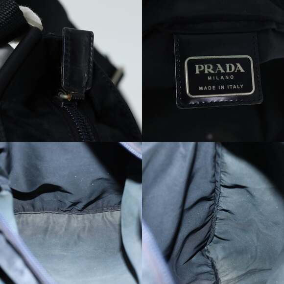 PRADA Shoulder Bag Nylon Black - Picture 11 of 12